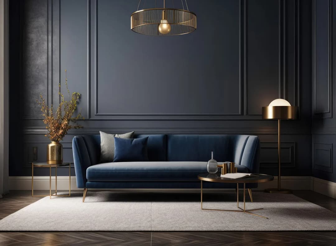 Jakie meble do granatowej kanapy? Odkryj idealne połączenia kolorów